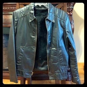Vintage 1980s REAL men’s leather jacket.